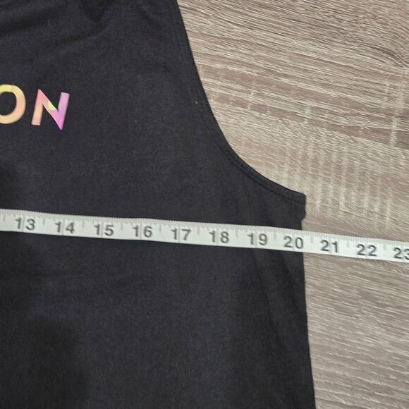 Peloton Womens Black Muscle Tank Top with Purple Logo Size XXL - Picture 6 of 7